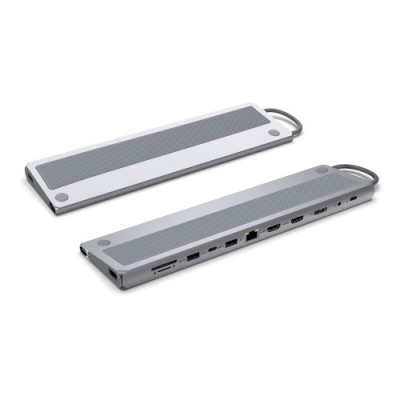 Ewent EW1150 base para portatil y replicador de puertos Alambrico USB 32 Gen 1 31 Gen 1 Type C Aluminio