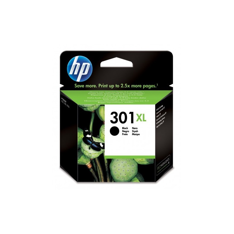 CARTUCHO DE TINTA HP DESKJET 1050 2050 3050 NEGRO 301XL 8ML CH563EE HP301XL