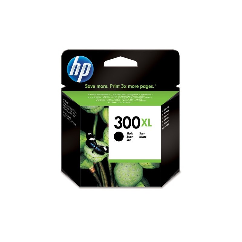 HP Cartucho de tinta original 300XL de alta capacidad negro