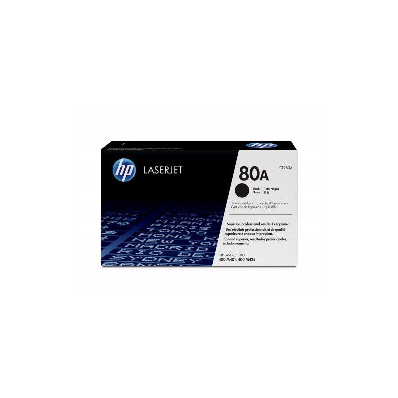 HP 80A TONER HP80A NEGRO CF280A