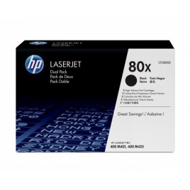 HP 80X PACK 2 TONER NEGRO ALTA CAPACIDAD HP80X CF280XD