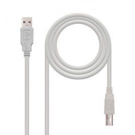 Nanocable CABLE USB 20 IMPRESORA TIPO A M B M BEIGE 18 M