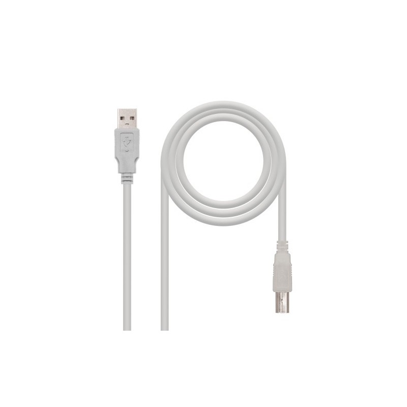 Nanocable CABLE USB 20 IMPRESORA TIPO A M B M BEIGE 18 M