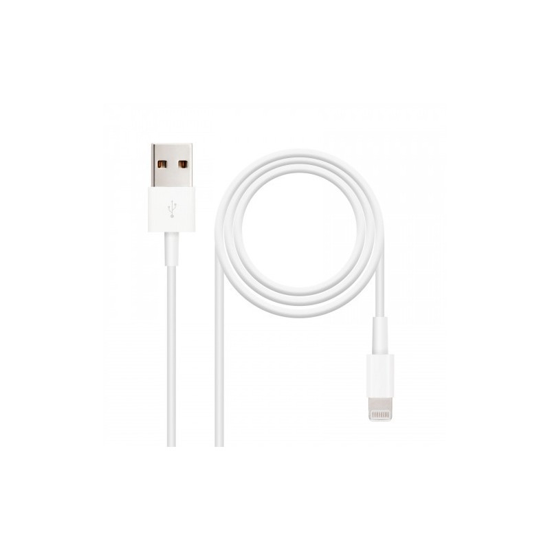 Nanocable CABLE LIGHTNING IPHONE A USB 20 IPHONE LIGHTNING USB A M 10 M