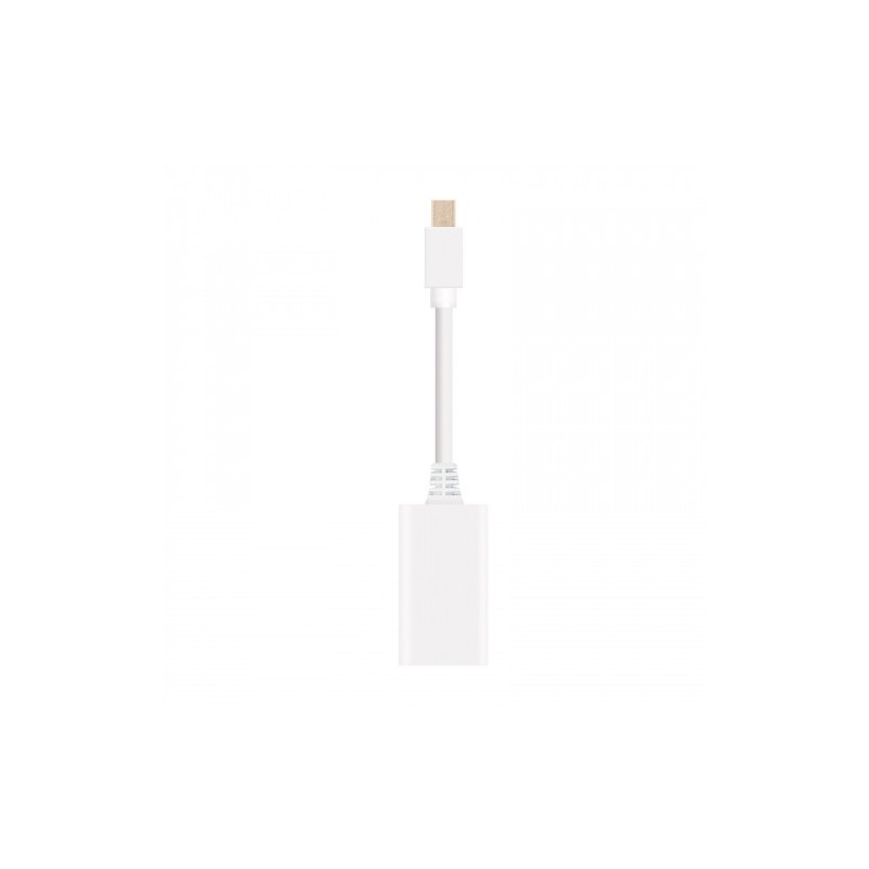 Nanocable CONVERSOR MINI DP A HDMI MINI DP M HDMI H BLANCO 15 CM