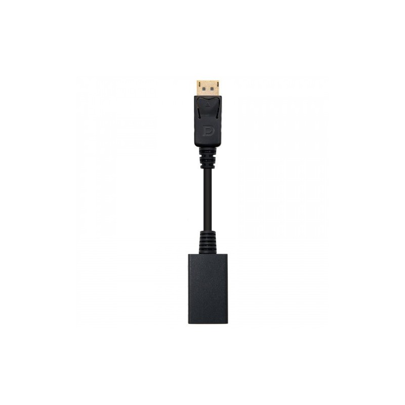 Nanocable CONVERSOR DISPLAYPORT A HDMI DP M HDMI H NEGRO 15 CM