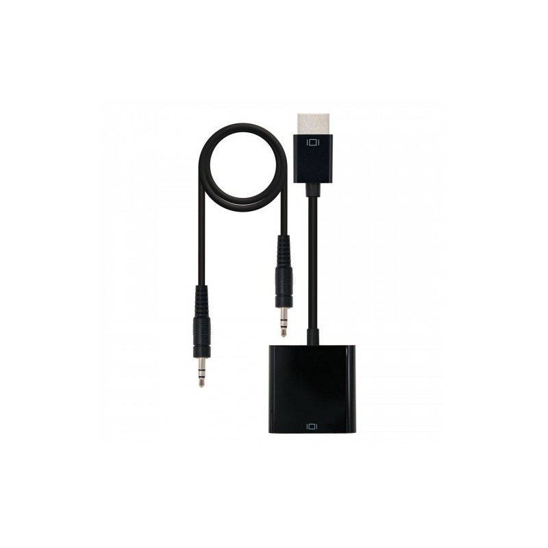 Nanocable CONVERSOR HDMI A SVGAAUDIO HDMI M SVGA H35 H NEGRO 10 CM10 M