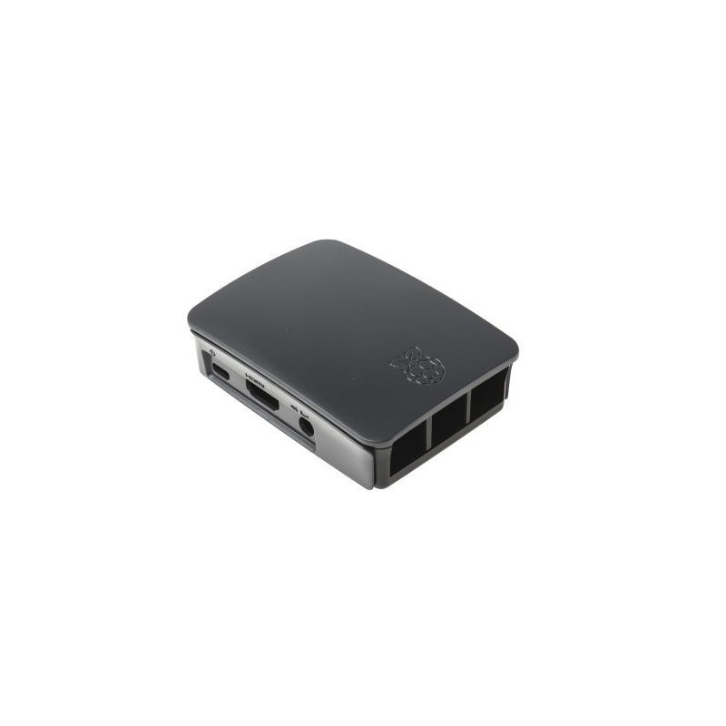 RASPBERRY CAJA PARA RASPBERRY OFICIAL PI 3 NEGRO GRIS 9098138