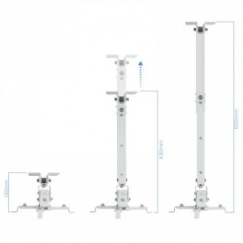 TooQ PJ2012T W montaje para projector Techo Blanco