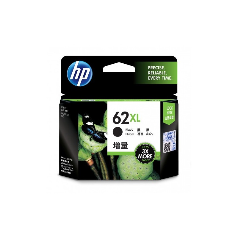 HP 62XL CARTUCHO DE TINTA HP62XL NEGRO C2P05AE