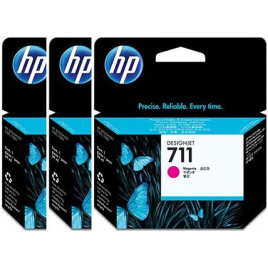 HP 711 PACK 3 CARTUCHOSS DE TINTA HP711 MAGENTA CZ135A