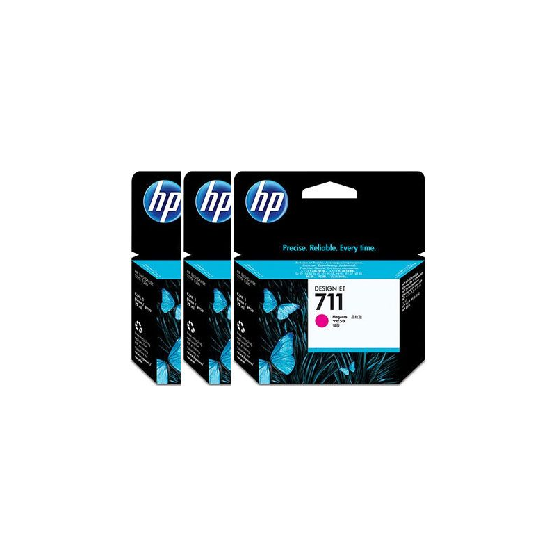 HP 711 PACK 3 CARTUCHOSS DE TINTA HP711 MAGENTA CZ135A