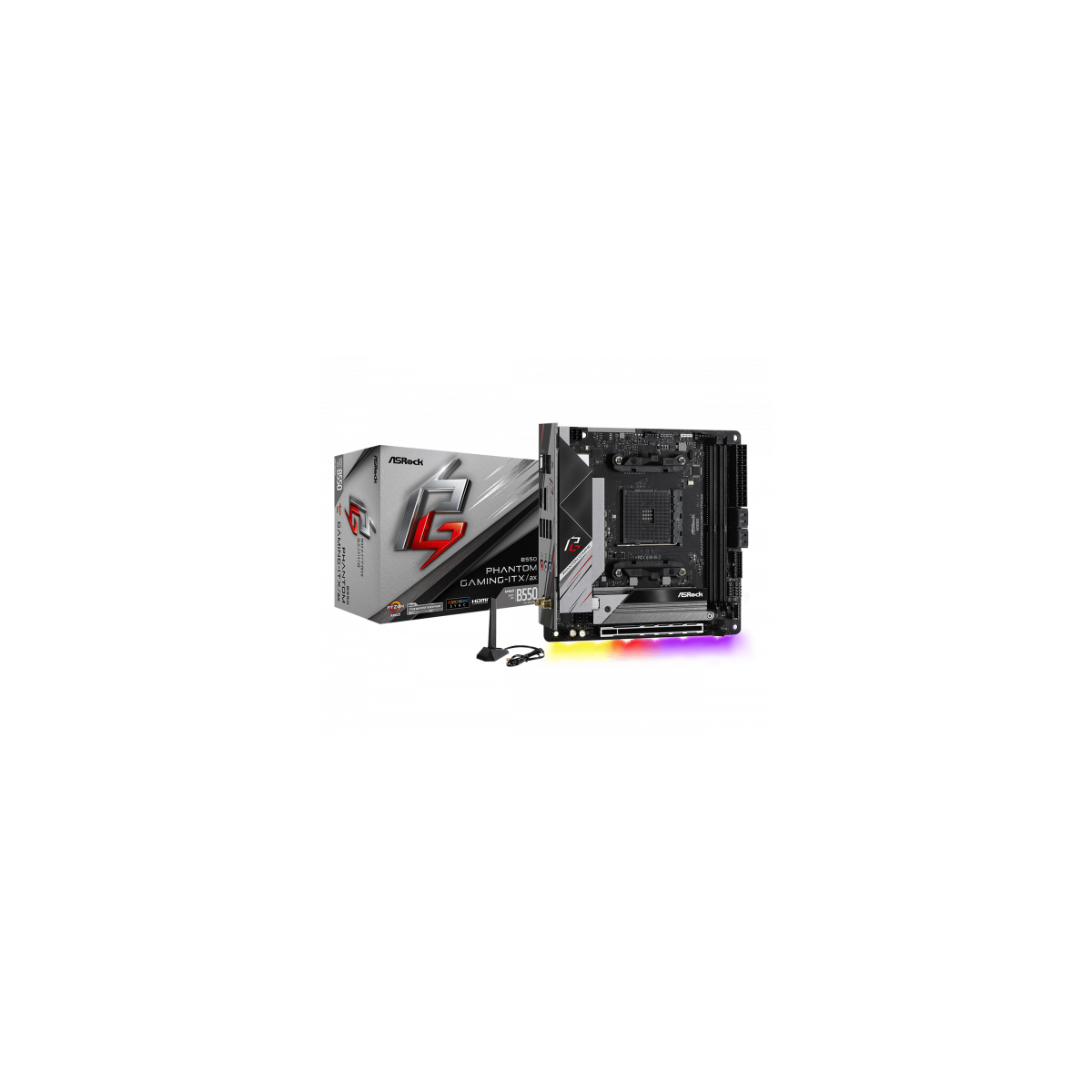 Asrock B550 Phantom Gaming ITX a Zocalo AM4 Mini ITX AMD B550