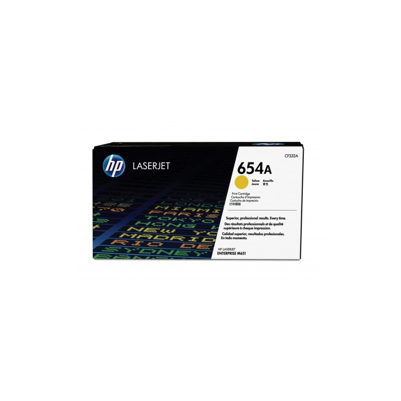 HP 654A TONER HP654A AMARILLO CF332A