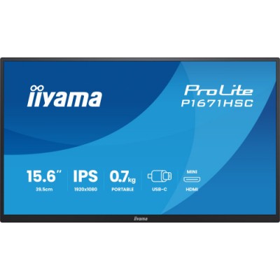 MONITOR IIYAMA IPS PORTABLE 2X C VIDEO 1XMHDMI