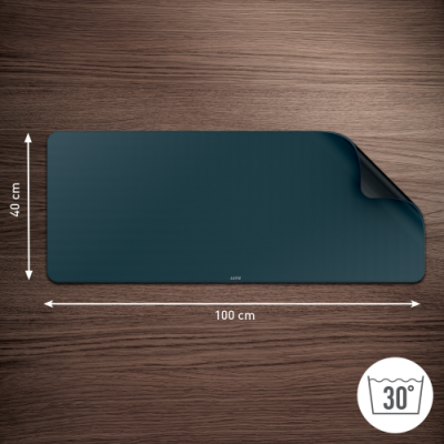 ALFOMBRILLA DE SOBREMESA XL 100 X 40 CM GRIS TERCIOPELO LEITZ 53840089