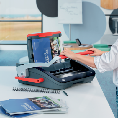 ENCUADERNADORA WIRE WB15 COLOR NEGRO PLATEADO GBC 4410065