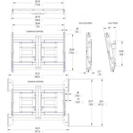 VOGELS GAMA PROFESIONAL PFW 6000 SERIES NEGRO