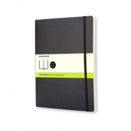 LIBRETA CLASICA TAPA BLANDA NEGRA XL 19X25CM LISA MOLESKINE QP623