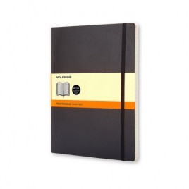 LIBRETA CLASICA TAPA BLANDA NEGRA XL 19X25CM RAYADA MOLESKINE QP621