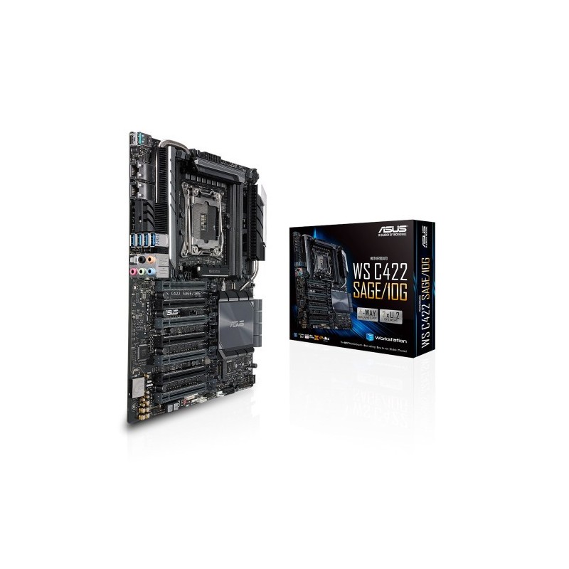 ASUS WS C422 SAGE 10G placa base para servidor y estacion de trabajo LGA 2066 Socket R4 CEB Intel C422