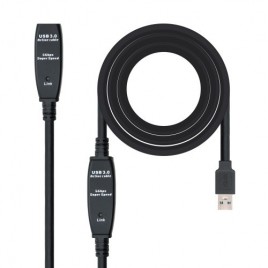 Nanocable Cable USB 30 prolongador con amplificador tipo A M A H 10m