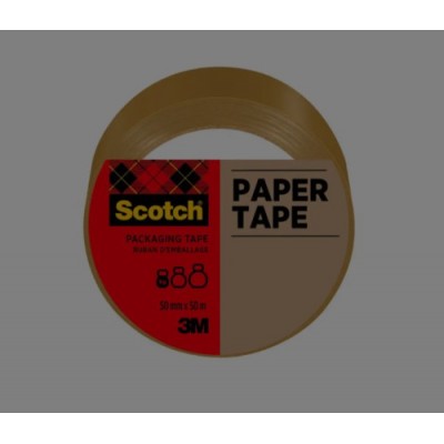 ROLLO CINTA DE PAPEL 50MTSX50MM COLOR MARRoN SCOTCH 7100301