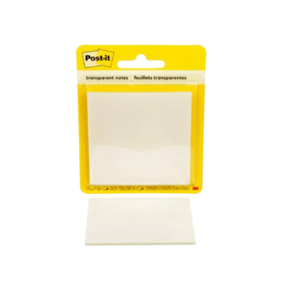 PACK 36 HOJAS DE NOTAS TRANSPARENTES 600 TRSPT 73X73MM POST