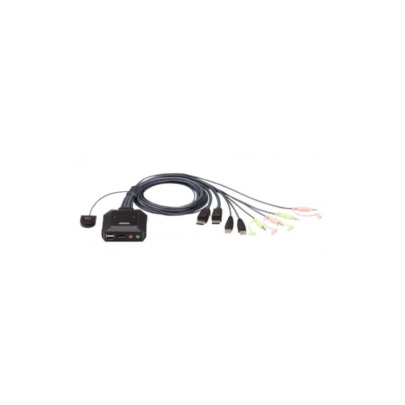 Aten CS22DP interruptor KVM Negro