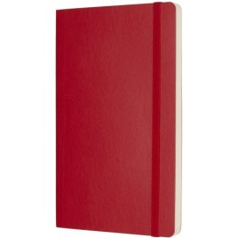 LIBRETA CLASICA TAPA BLANDA ROJO ESCARLATA L 13X21CM LISA MOLESKINE QP618F2