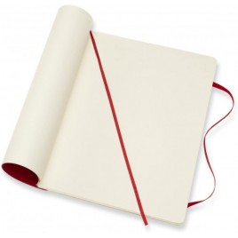 LIBRETA CLASICA TAPA BLANDA ROJO ESCARLATA XL 19X25CM LISA MOLESKINE QP623F2