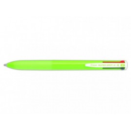 BOLIGRAFO SUPERGRIP G 4 COLORES CUERPO COLOR VERDE LIMA PILOT BPKGG 35M LG