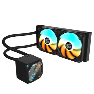 GIGABYTE GAMING 240 Refrigeracion Liquida para CPU 2x120mm Ventiladores ARGB mecanismo de enclavamiento deslizante DAISY CHAIN 