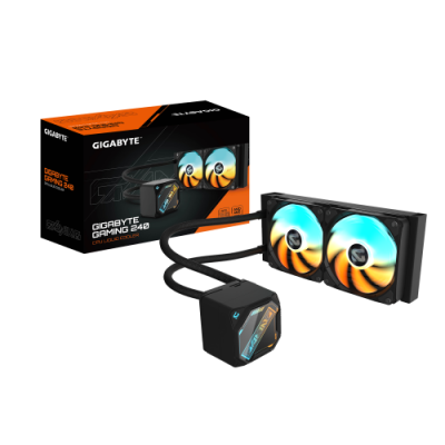 GIGABYTE GAMING 240 Refrigeracion Liquida para CPU 2x120mm Ventiladores ARGB mecanismo de enclavamiento deslizante DAISY CHAIN 
