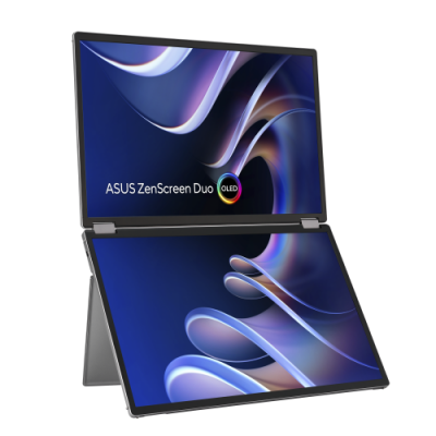 ASUS ZenScreen Duo OLED MQ149CD pantalla para PC 356 cm 14 1920 x 1200 Pixeles WUXGA Plata