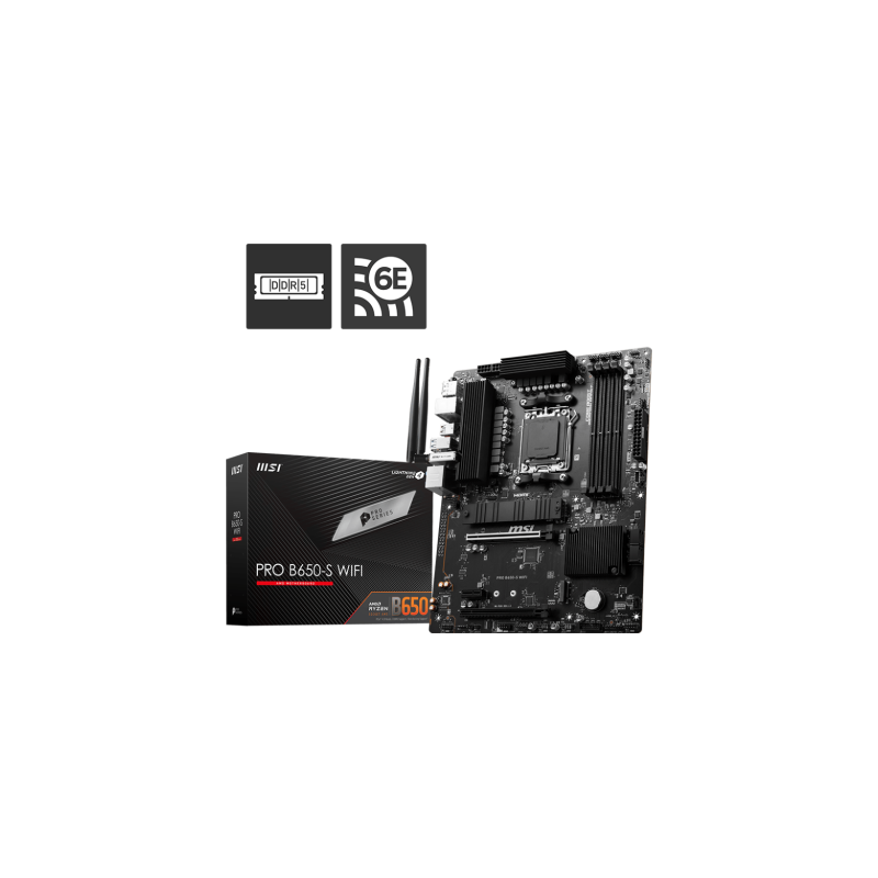 MSI PRO B650 S WIFI placa base AMD B650 Zocalo AM5 ATX