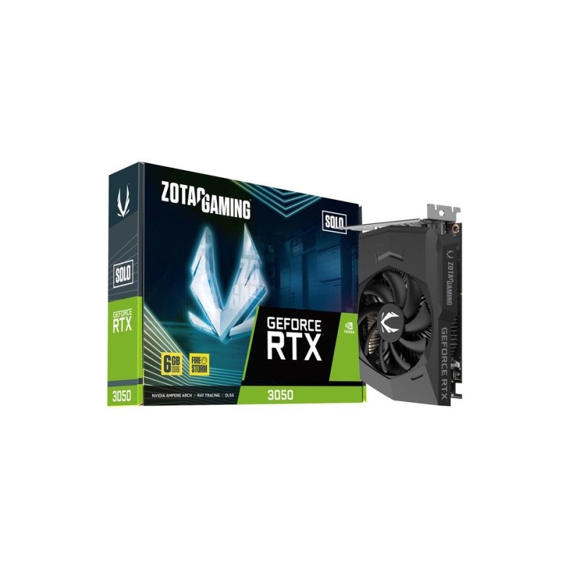 VGA ZOTAC RTX 3050 6GB SOLO GDDR6NVRTX3050GDDR66GB96BITHDMI3DP1 VENTILADOR ZT A30510G 10L