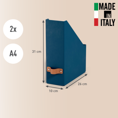 PACK 2 REVISTEROS DE CARToN COLOR AZUL LEITZ 24710068