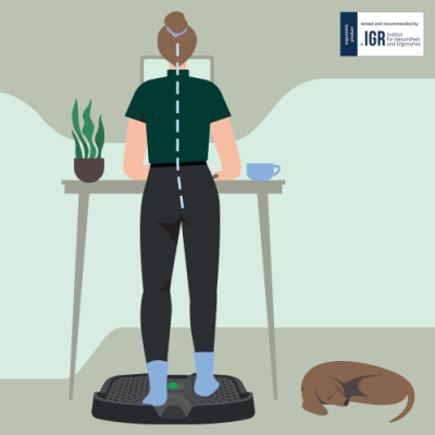 ALFOMBRILLA ANTIFATIGA LEITZ ERGO ACTIVE COLOR GRIS OSCURO KENSINGTON 53730089