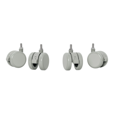 PACK DE 4 RUEDAS PARA MESA ELeCTRICA COLOR GRIS KENSINGTON 53740085