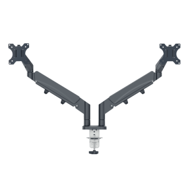 BRAZO PARA MONITOR DUAL LEITZ ERGO SPACESAVING COLOR GRIS OSCURO KENSINGTON 65370089