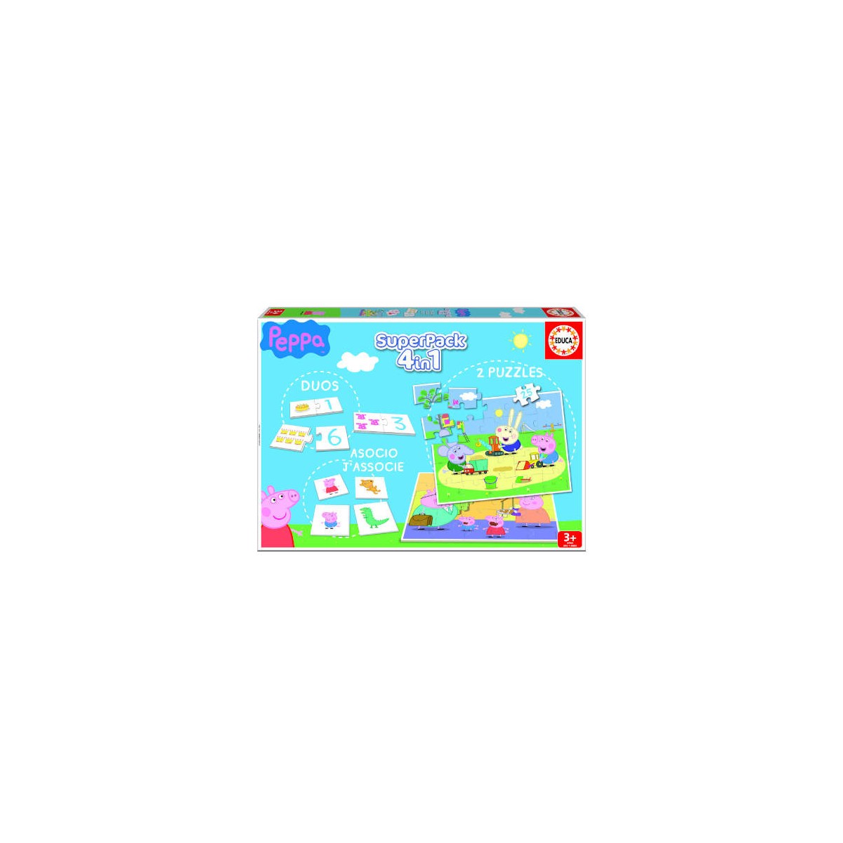 JUEGO EDUCA SUPERPACK PEPPA PIG 3 ANOS EDUCA BORRAS 16229