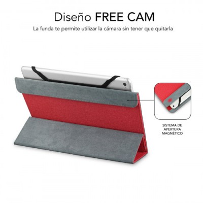 SUBBLIM Funda Tablet Freecam Case 101 Red