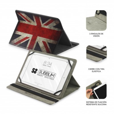 SUBBLIM Funda Tablet Universal TRENDY CASE ENGLAND 101