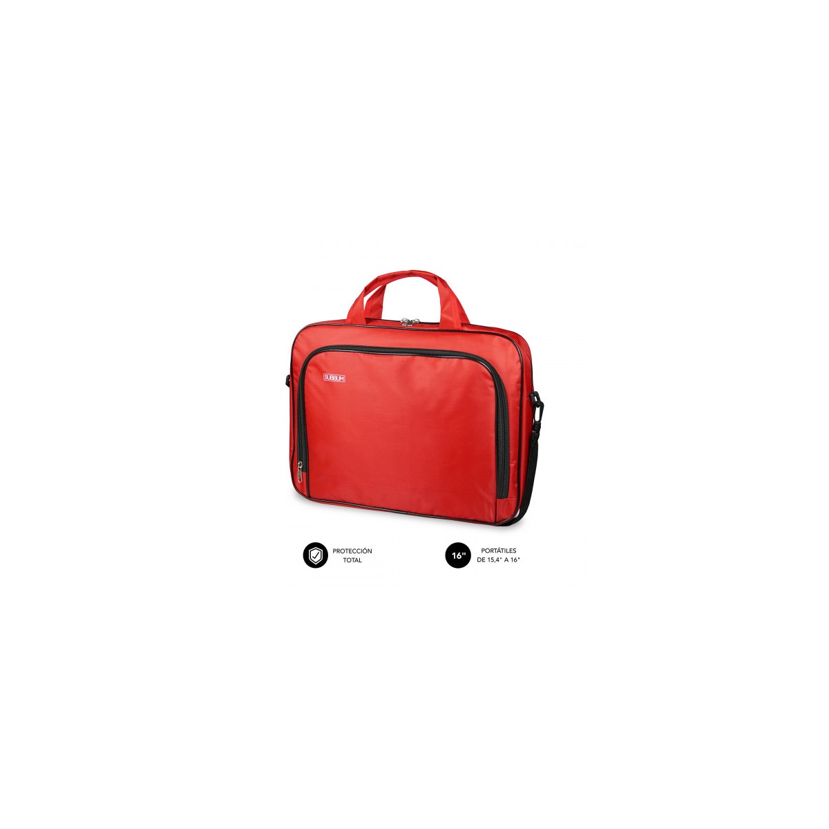 SUBBLIM Maletin Ordenador Oxford Laptop Bag 154 16 Red