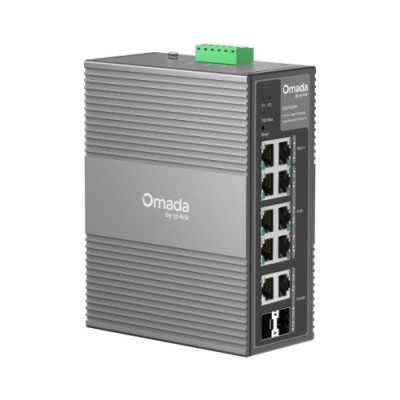 TP Link Omada IES210GPP switch Gestionado Gigabit Ethernet 10 100 1000 Energia sobre Ethernet PoE DIN rail Gris