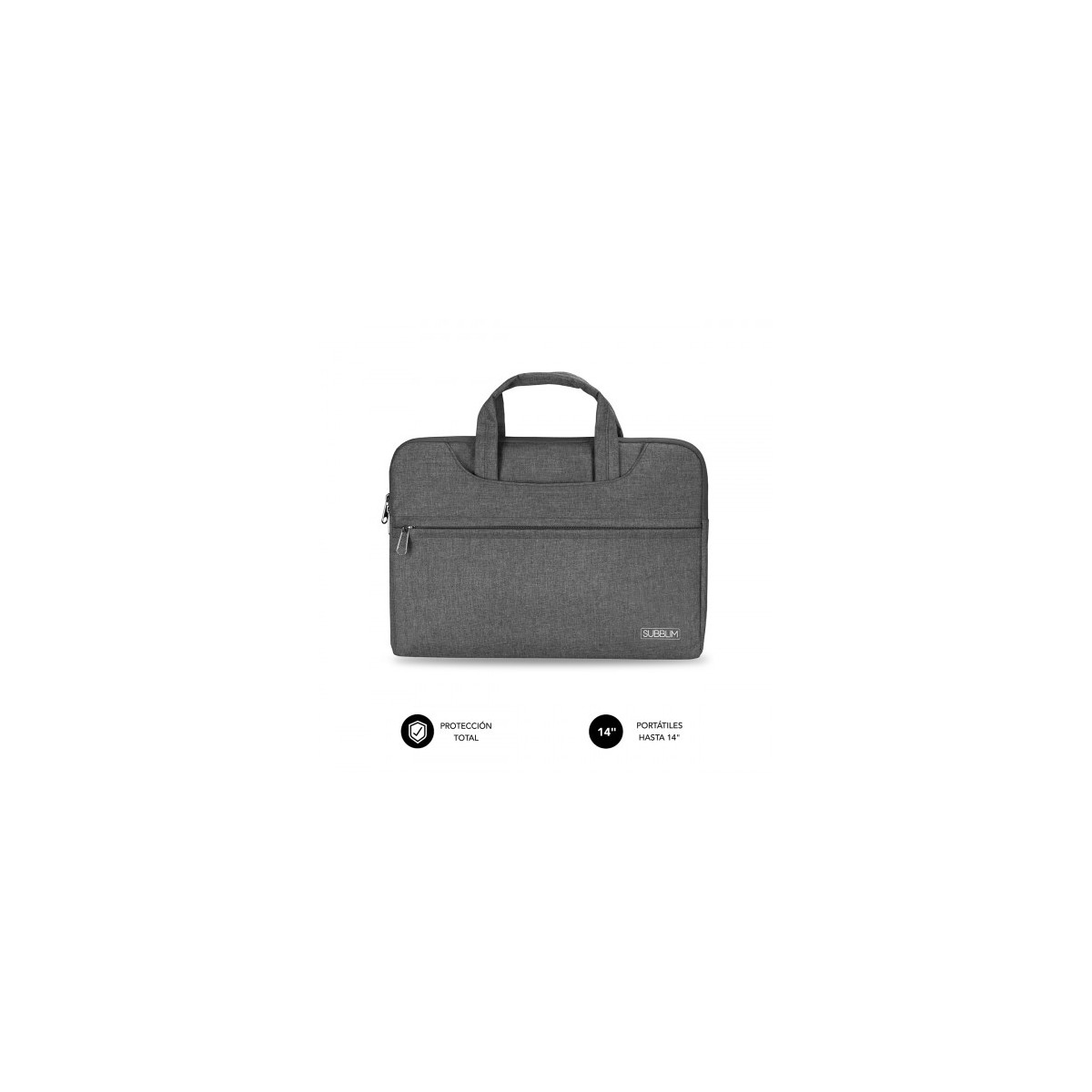 SUBBLIM Funda Ordenador Business Laptop Sleeve 133 14 Grey