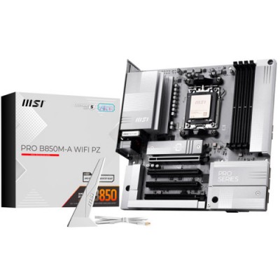 PLACA MSI PRO B850M A WIFI PZAMDAM5B8504DDR5256GB1HDMI1DP4SATA32M25G LAN6USB32MATX