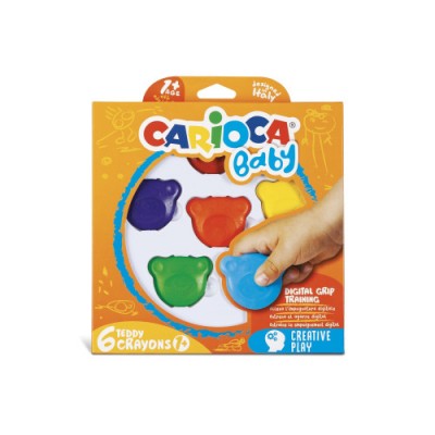 Carioca Teddy Crayons BABY 6 Pz