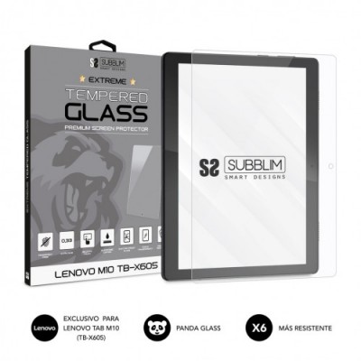 SUBBLIM Protector de Cristal Templado Extreme Tempered Glass LENOVO M10 TB X605